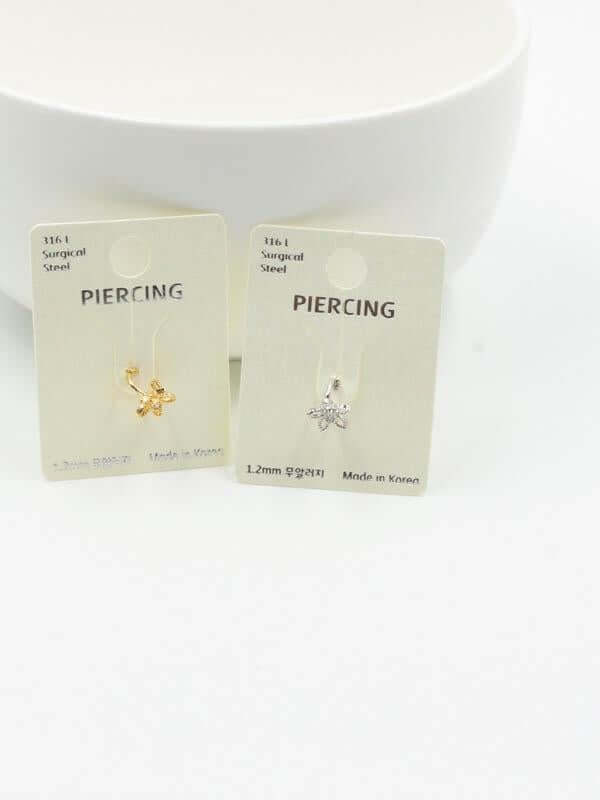 بيرسنق حلق فرده واحده فلاور بيرسنق متوفر 2 لون