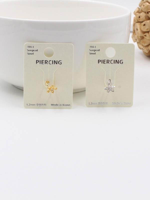 بيرسنق حلق فرده واحده فلاور بيرسنق متوفر 2 لون