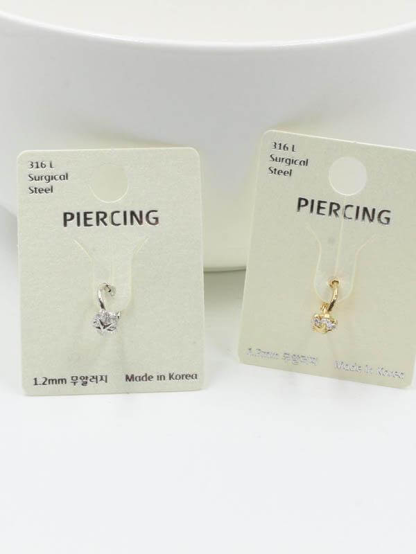 بيرسنق حلق فرده واحده نجمة بيرسنق متوفر 2 لون