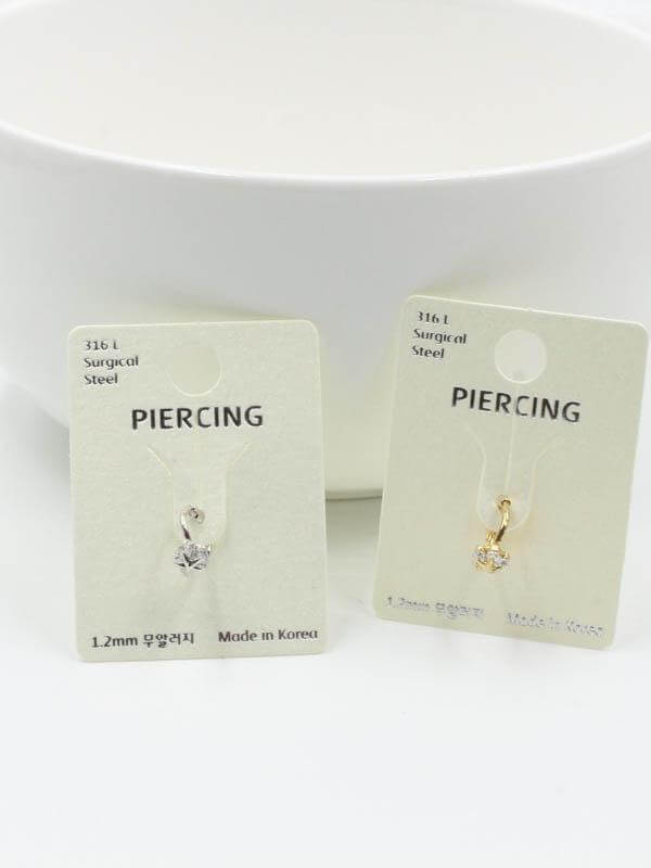 بيرسنق حلق فرده واحده نجمة بيرسنق متوفر 2 لون