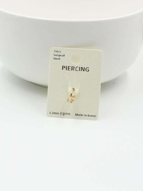 بيرسنق حلق فرده واحده نجمة بيرسنق متوفر 2 لون ذهبي