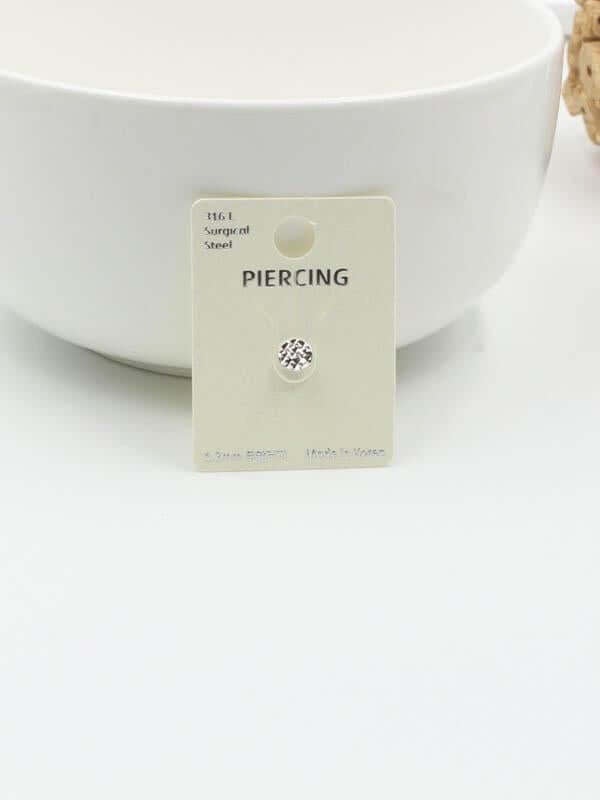 بيرسنق شفايف ميتال بيرسنق متوفر 2 لون فضي