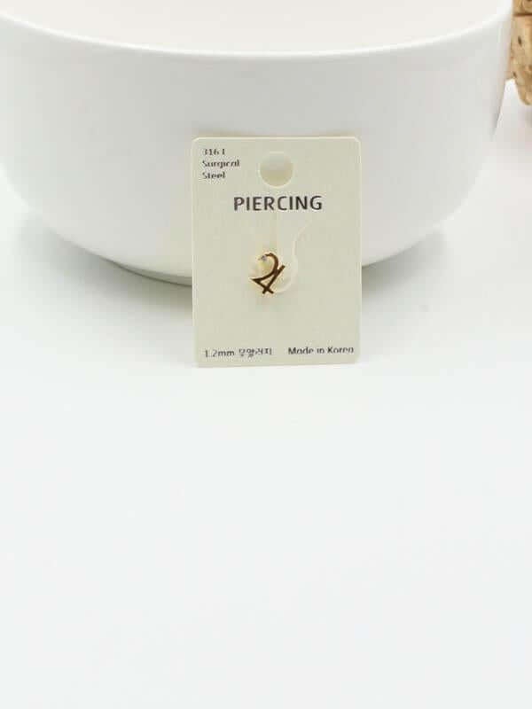 بيرسنق شفايف 21 بيرسنق متوفر 2 لون ذهبي