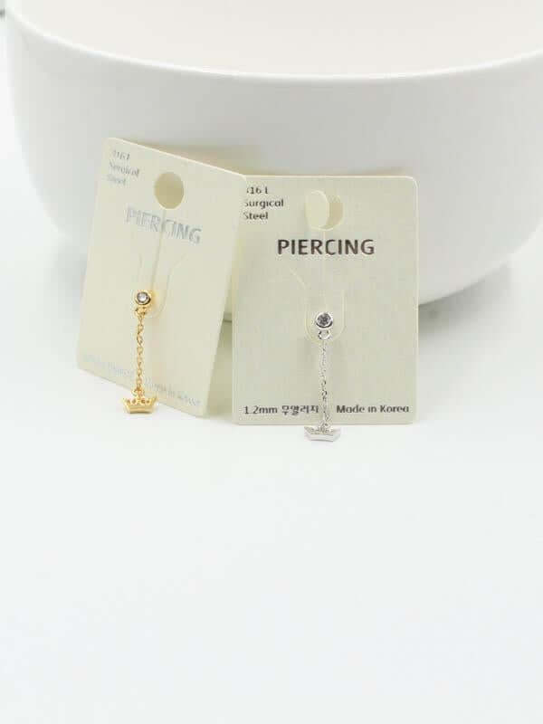 بيرسنق شفه كراون وذ شاين بيرسنق متوفر 2 لون