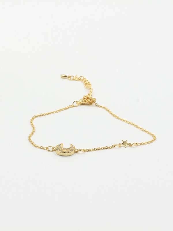 اسوارة ناعمة هلال زركون اسواره متوفر 2 لون ذهبي