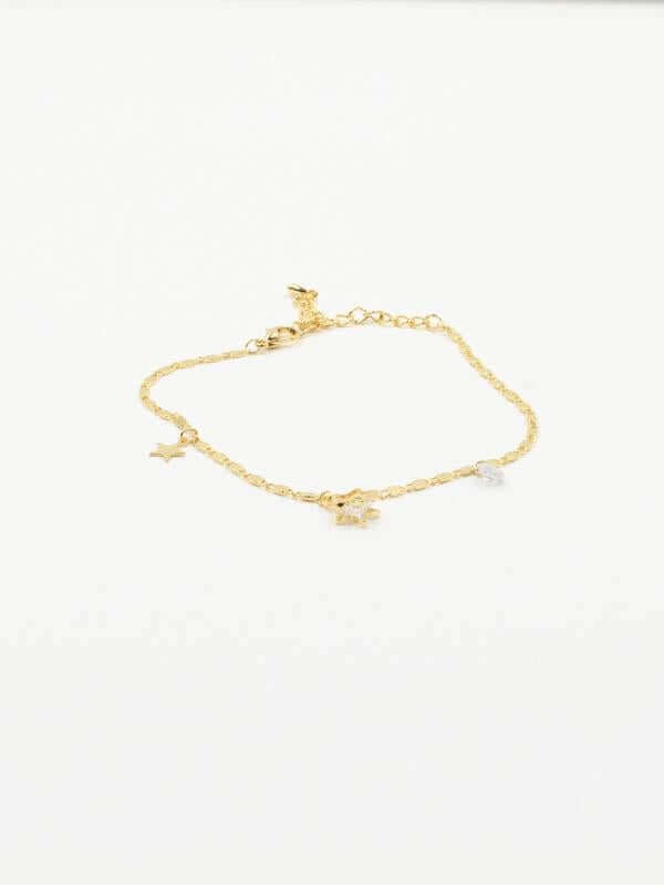 اسوارة ناعمة نجوم زركون اسواره متوفر 2 لون ذهبي