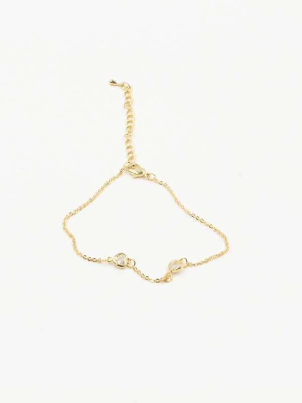 اسوارة زركون قلوب اسواره متوفر 2 لون ذهبي