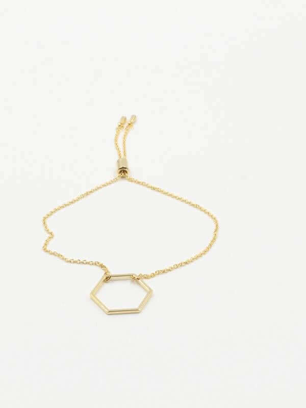 اسوارة شكل سداسي اسواره متوفر 2 لون ذهبي