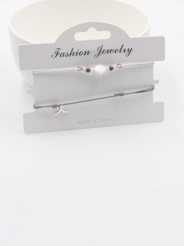 طقم اساور خرز فان كليف اسواره van cleef رمادي