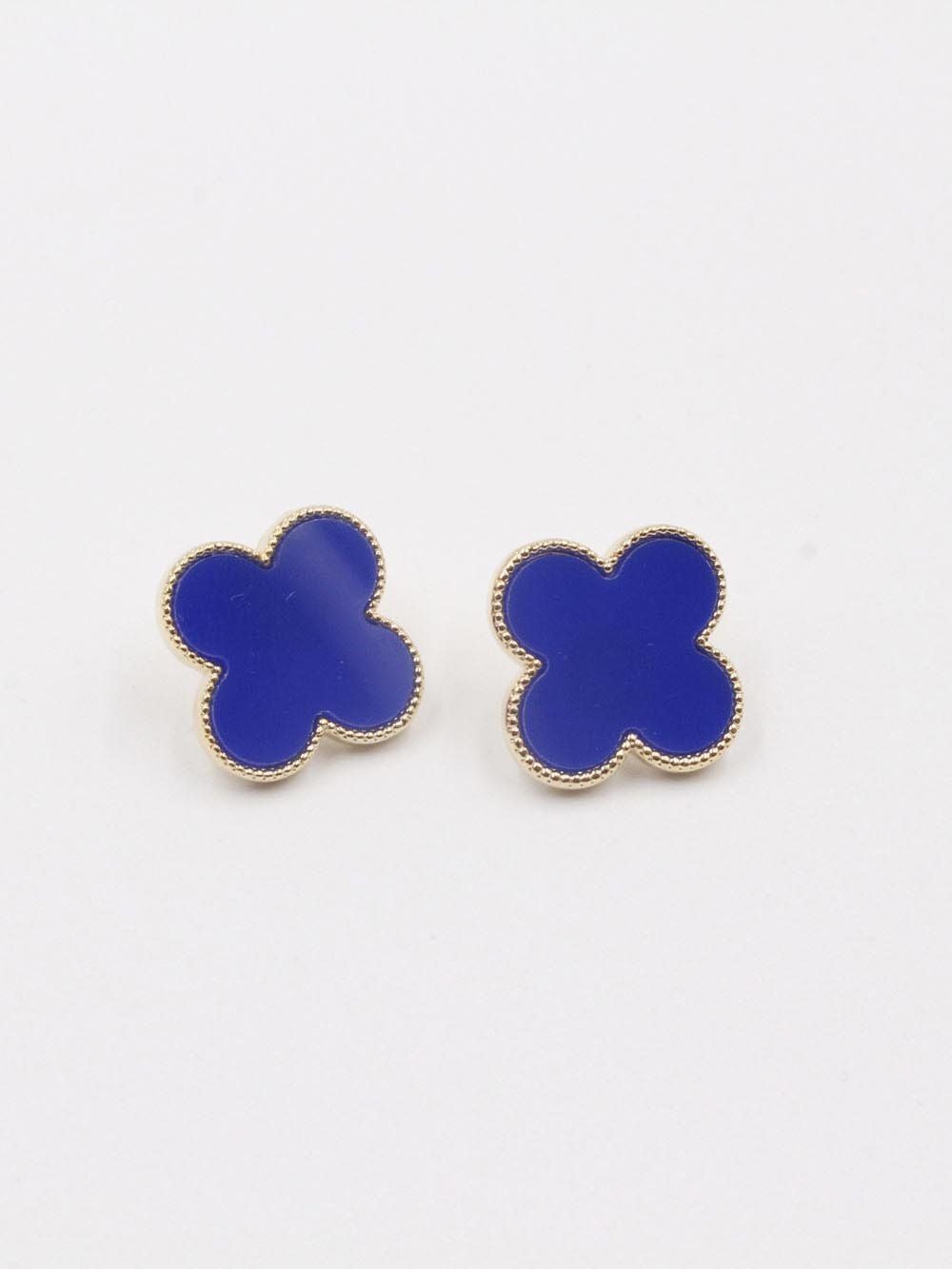 حلق فان كليف مقاس 2.1 سم كبير حلق van cleef ازرق