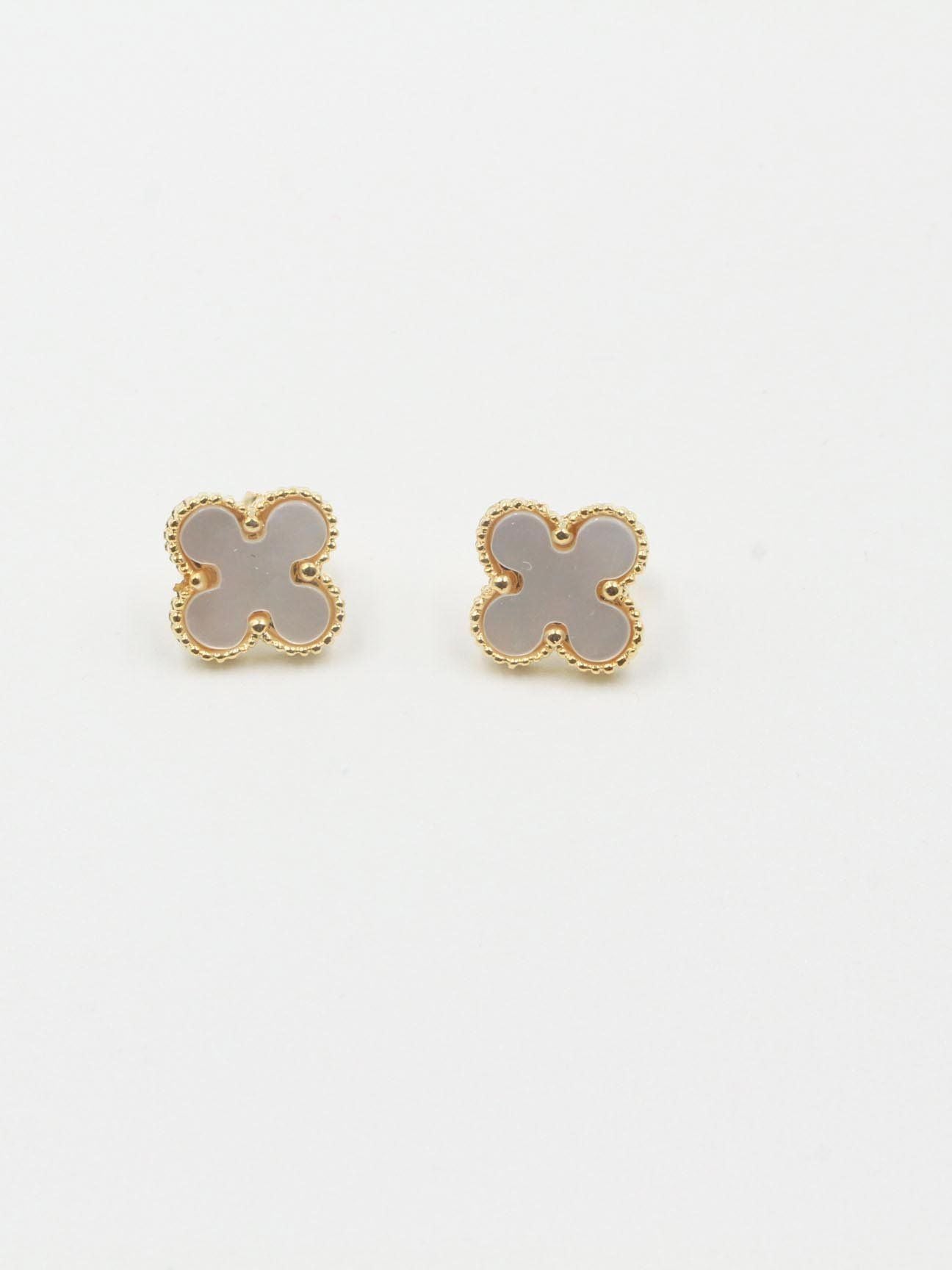 حلق فان كليف مقاس 1.4 سم حلق van cleef ابيض