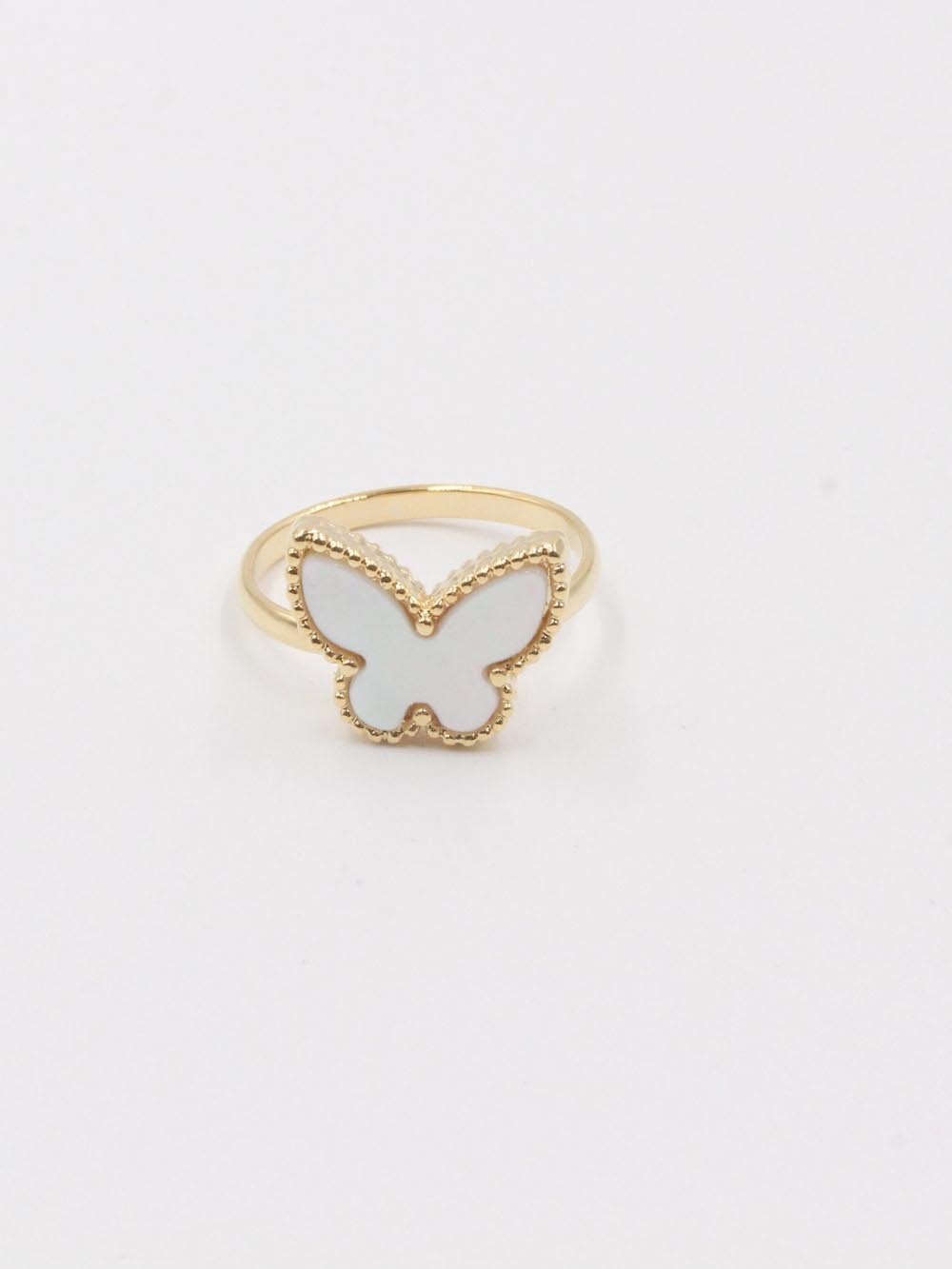 خاتم فان كليف فراشة خواتم van cleef ابيض
