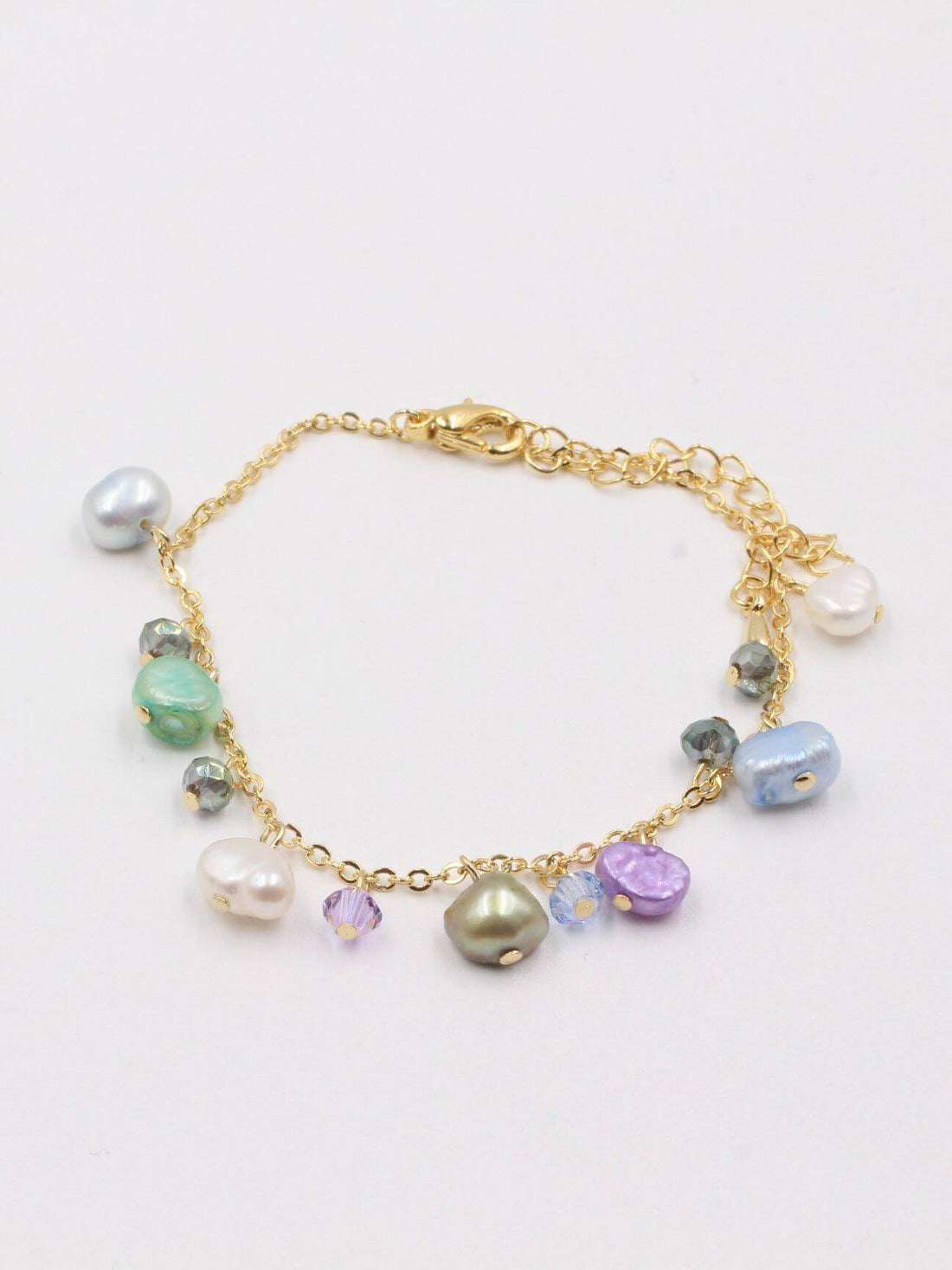 اسوارة لولو واحجار ملونه اسواره متوفر 2 لون تركواز