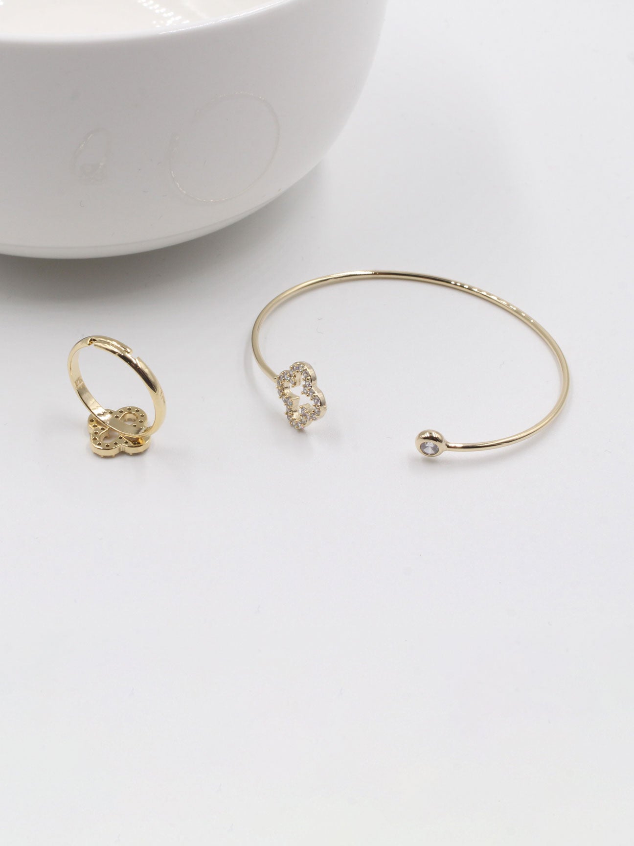 طقم بناتي فان كليف 4 قطع زركون اطقم van cleef