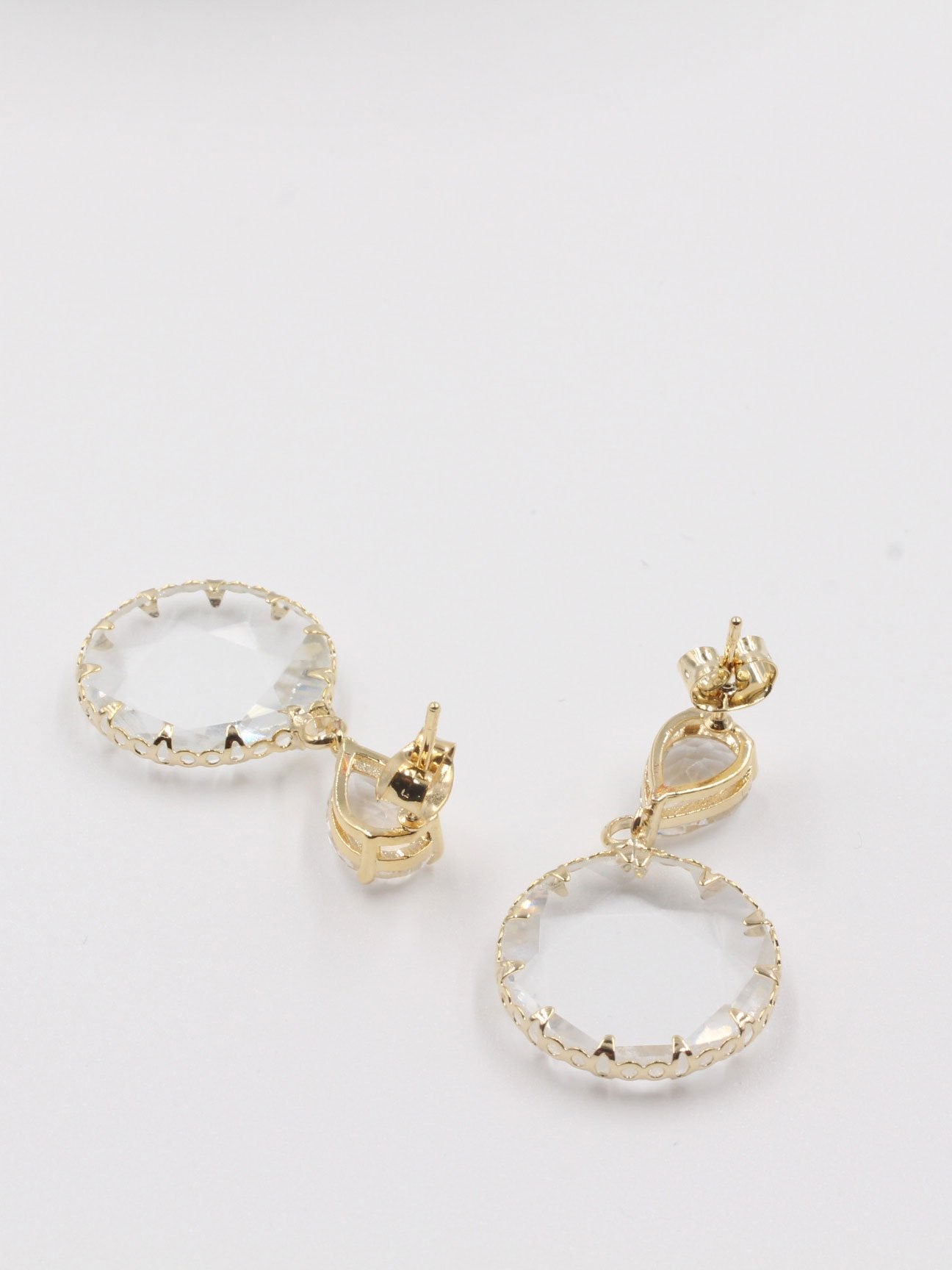 حلق زجاجي قلاس مدور حلق متوفر 2 لون