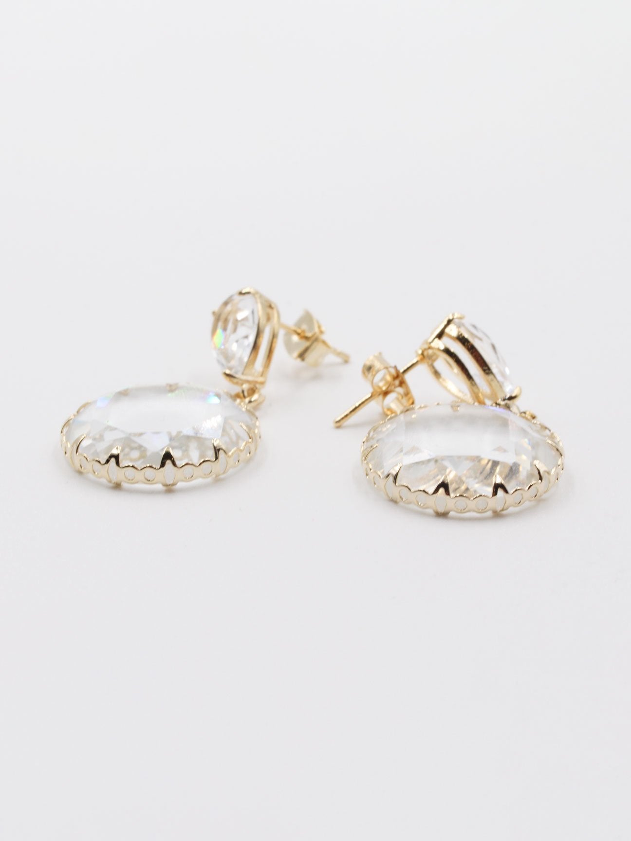 حلق زجاجي قلاس مدور حلق متوفر 2 لون