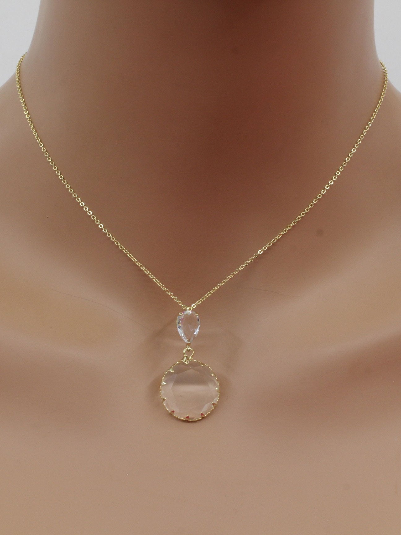 سلسال زجاجي قلاس مدور سلسال متوفر 2 لون