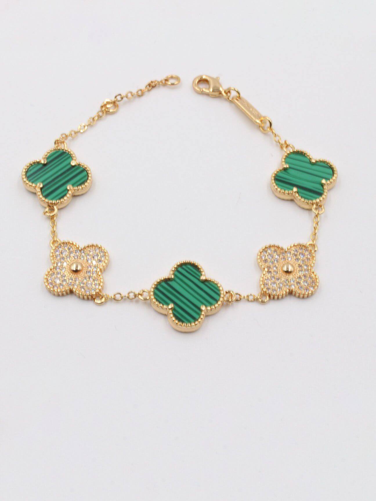 اسواره فان كليف 5 ورود زركون اسواره van cleef اخضر