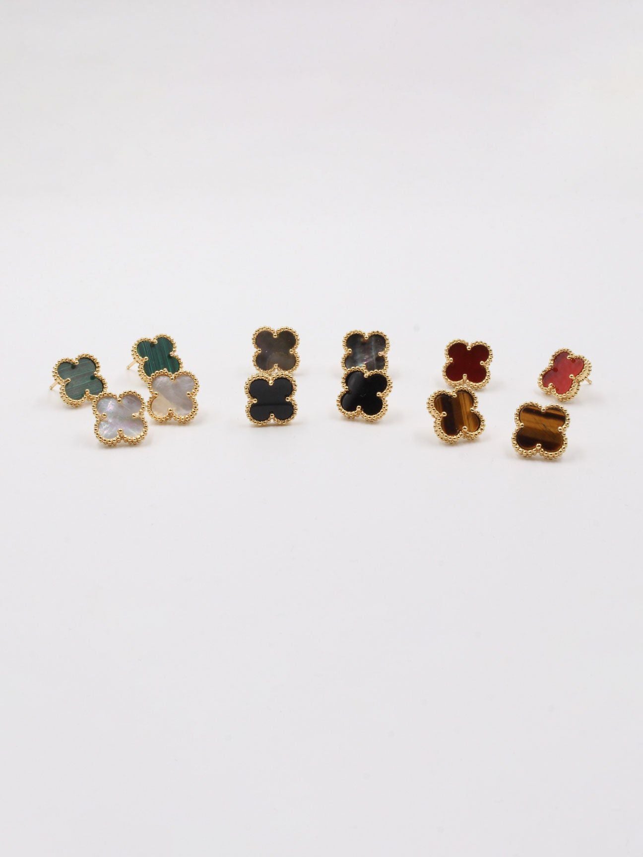 حلق فان كليف حجر طبيعي حلق van cleef