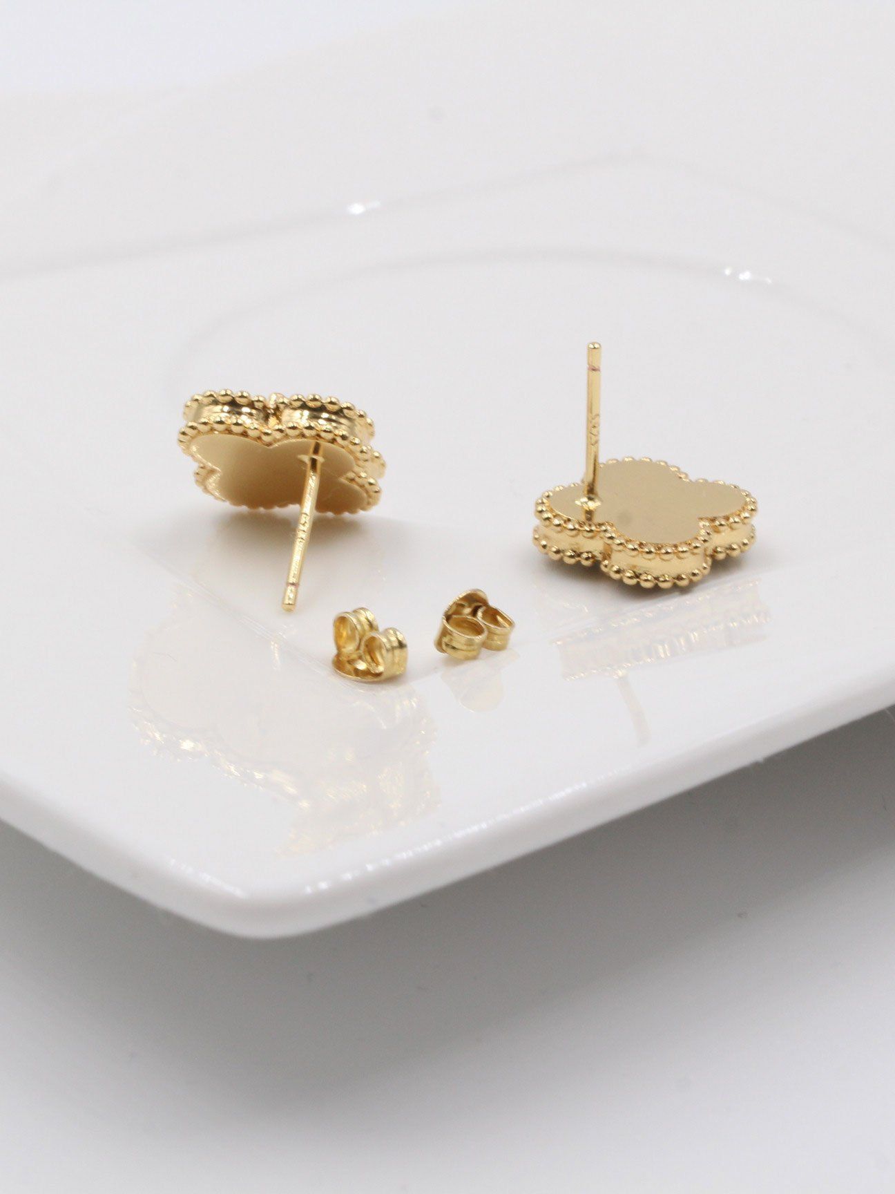 حلق فان كليف حجر طبيعي حلق van cleef
