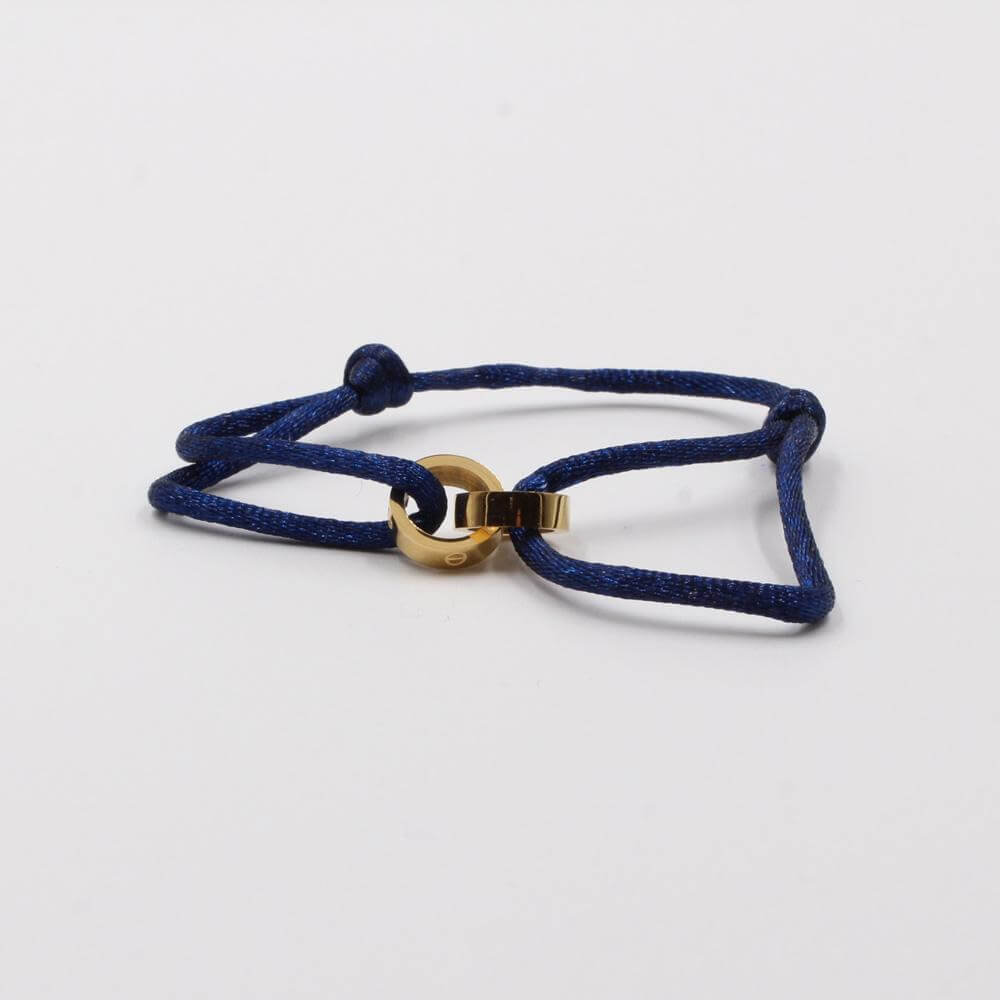 اسواره كارتير ستيل خيط الجديده اسواره متوفر 16 لون كحلي فضي