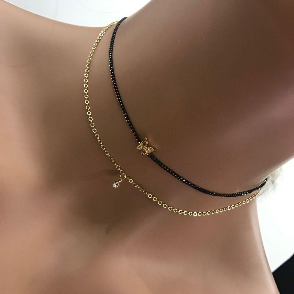 سلسال دورين تصميم فراشه سلسال متوفر 2 لون