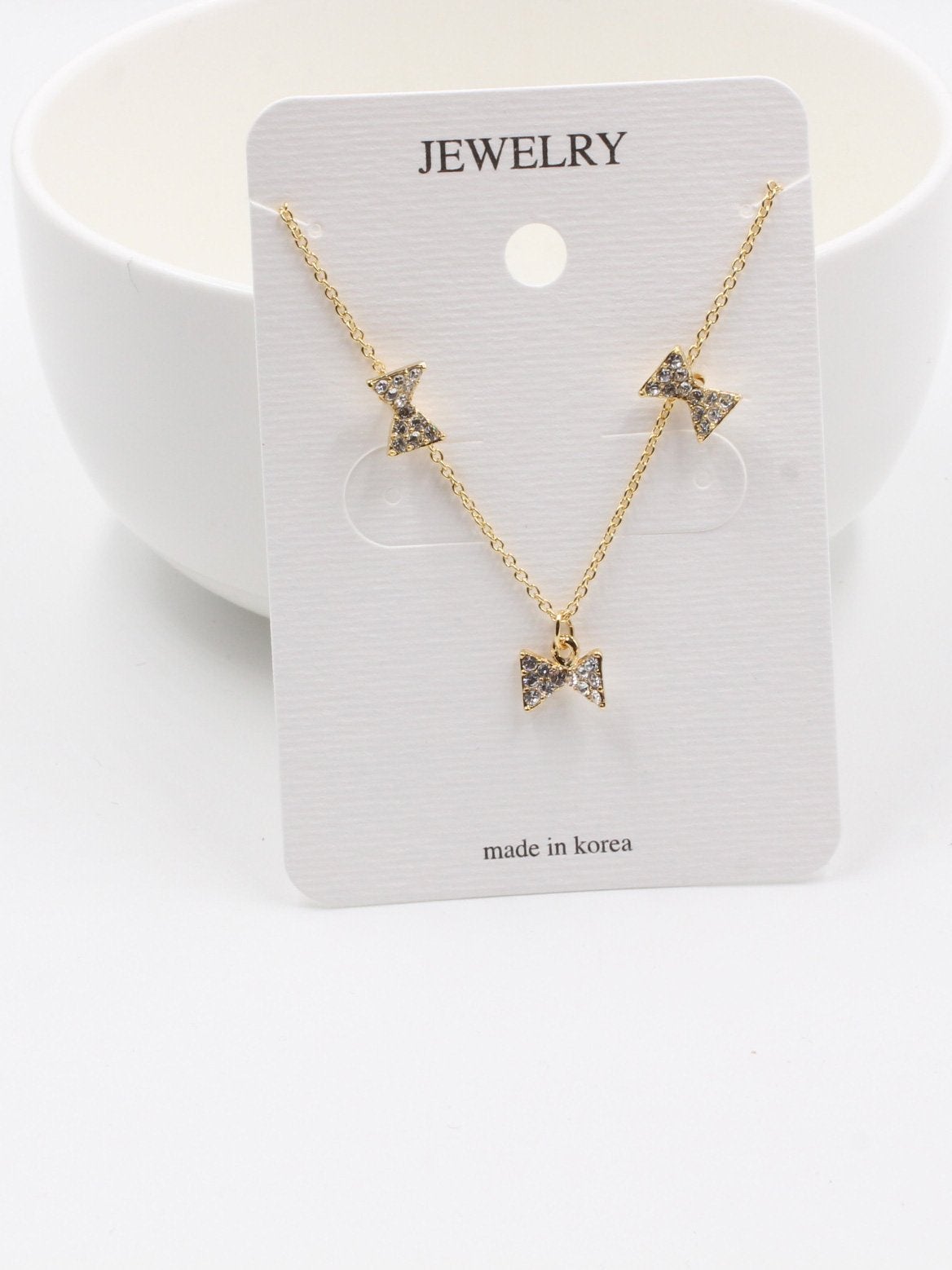 طقم كوري فيونكة كرستال اطقم متوفر 2 لون ذهبي