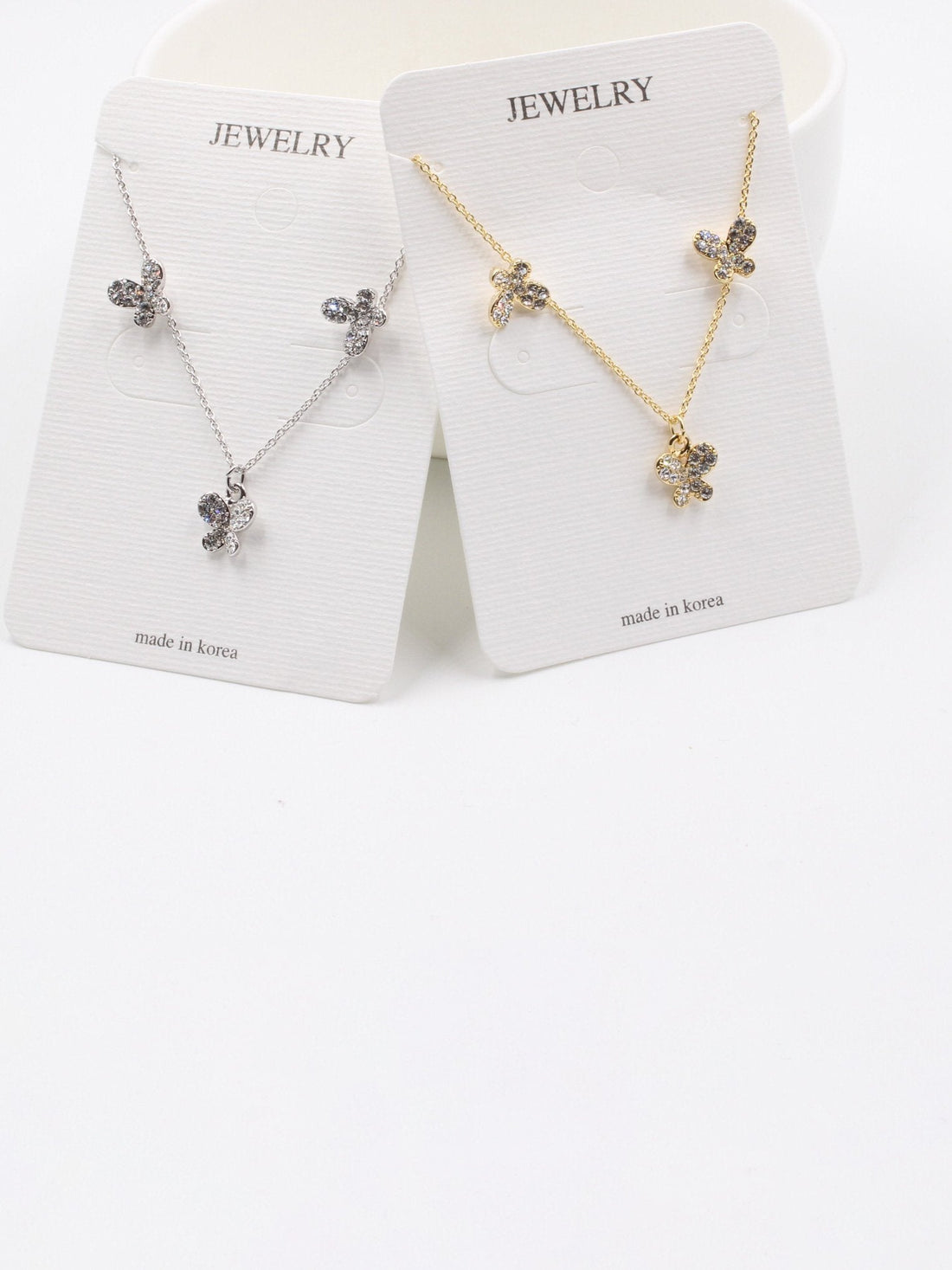 طقم كوري فراشة كرستال اطقم متوفر 2 لون