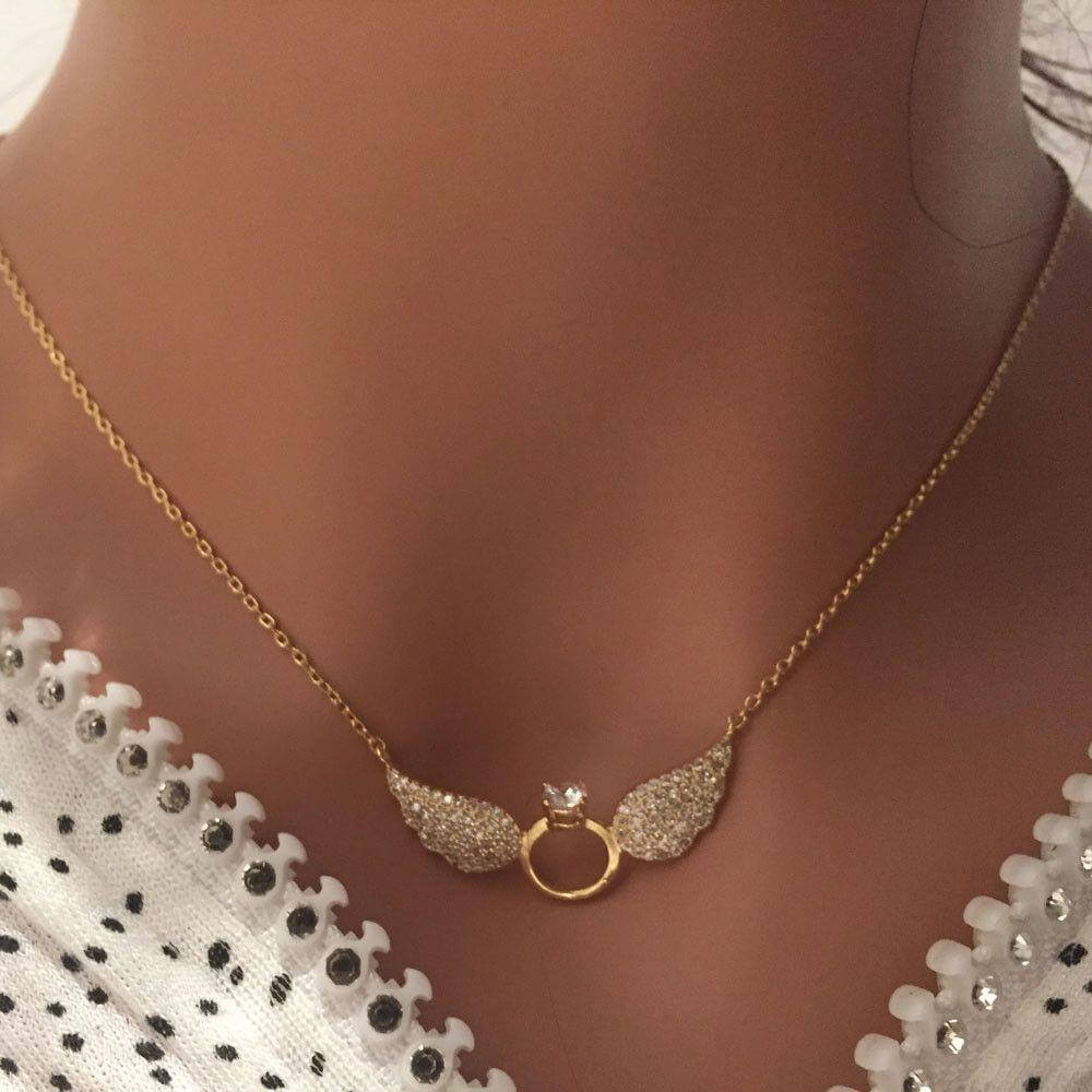 سلسال تيفاني جناح زركون كبير سلسال tiffany