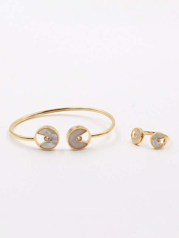 اسواره وخاتم كارتير ملون اسواره CARTIER ابيض ذهبي
