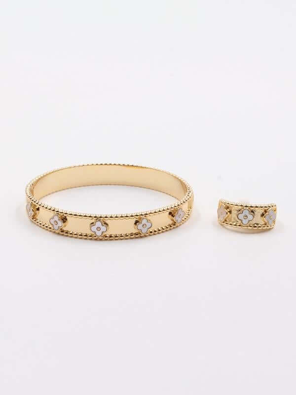 اسواره وخاتم فان كليف بانقل ملونه اسواره van cleef ابيض 7