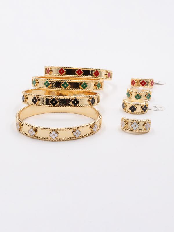 اسواره وخاتم فان كليف بانقل ملونه اسواره van cleef