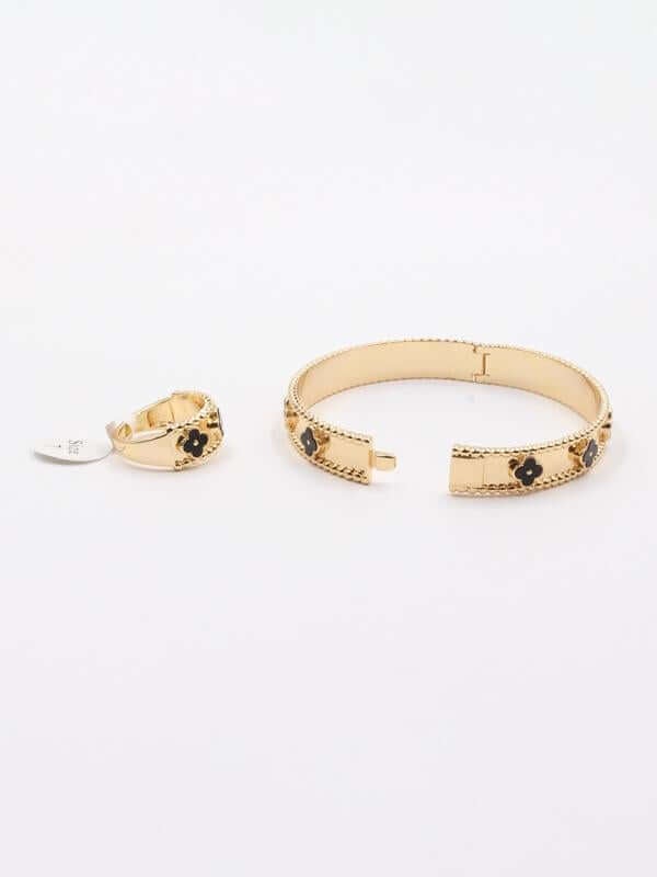 اسواره وخاتم فان كليف بانقل ملونه اسواره van cleef