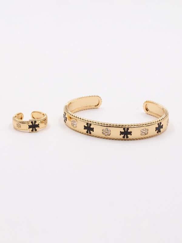 اسواره وخاتم توري بورش ملونه اسواره tory burch اسود