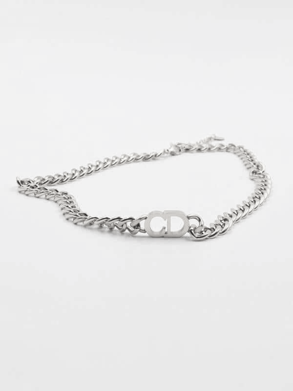 سلسال ديور جنزير ذهبي سلسال dior فضي