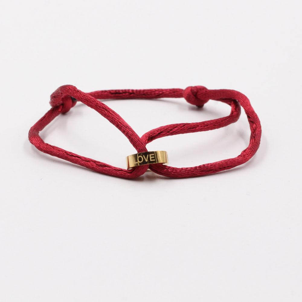 اسواره كارتير خيط love اسواره CARTIER عنابي ذهبي