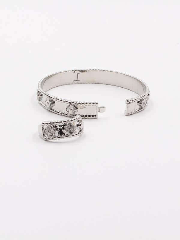 اسواره وخاتم فان كليف قولد فلاورز اسواره van cleef