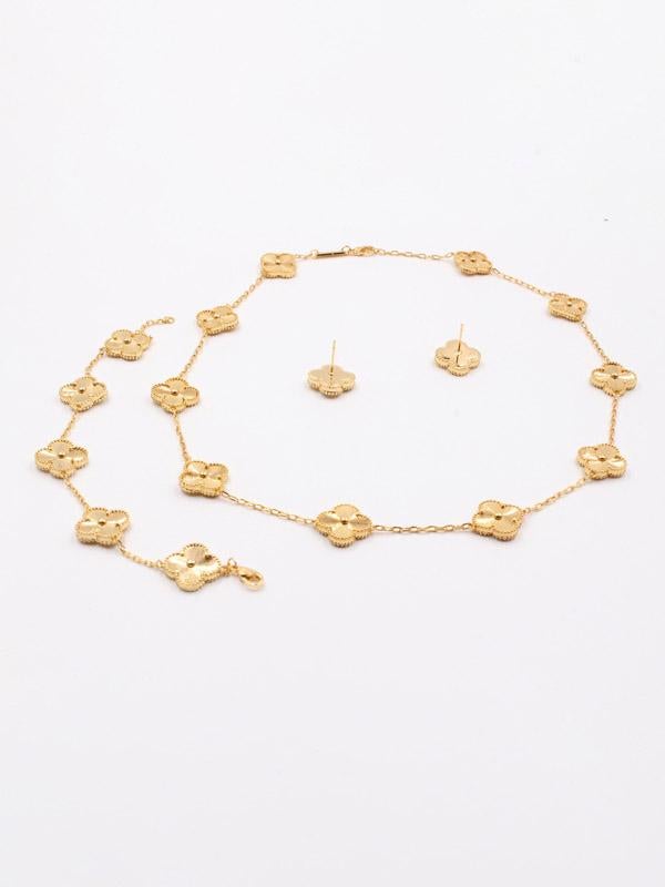 طقم فان كليف قولد ون فلاور 3 قطع اطقم van cleef