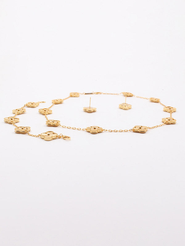 طقم فان كليف قولد ون فلاور 3 قطع اطقم van cleef
