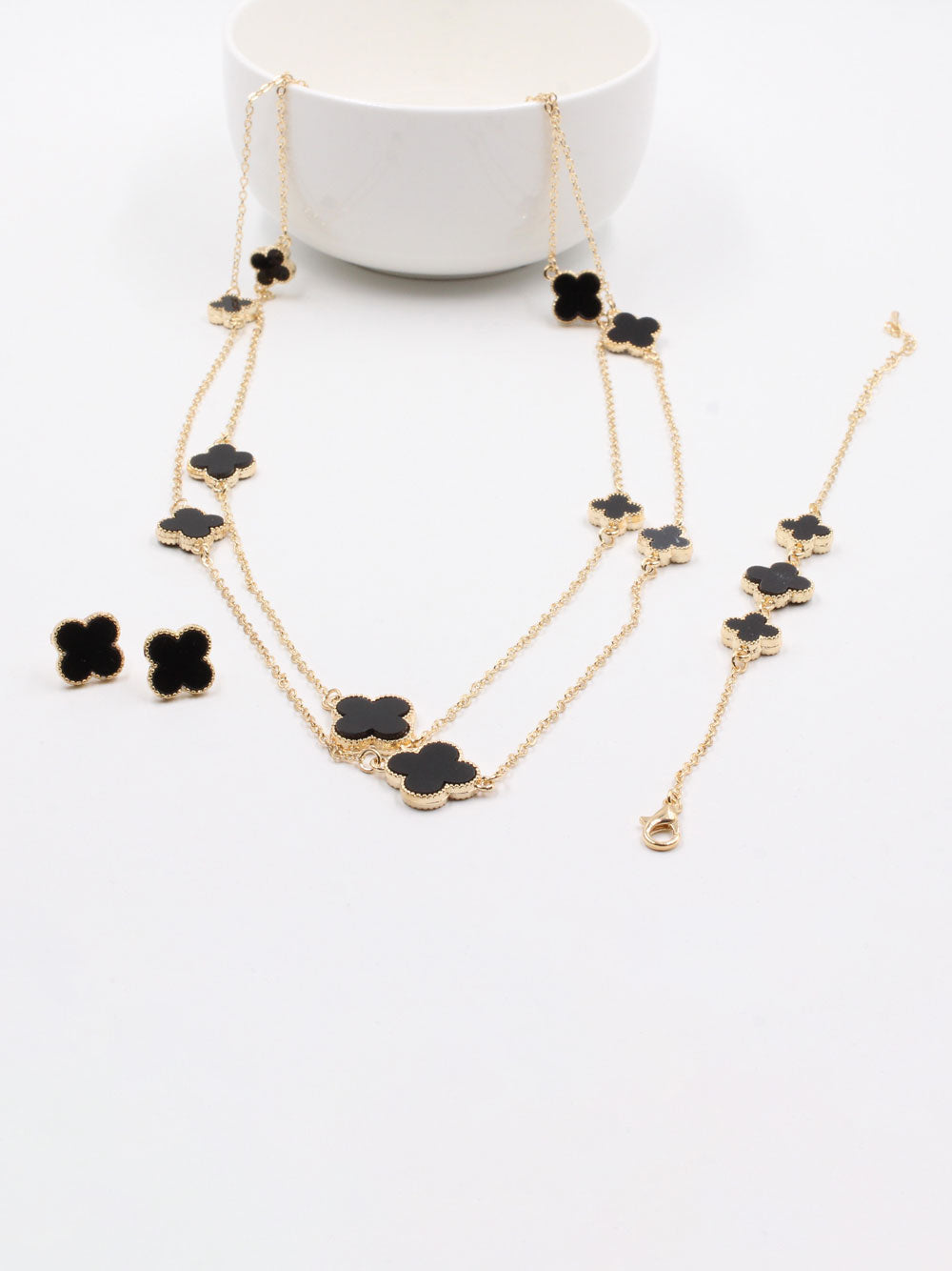 طقم فان كليف طويل 3 قطع اطقم van cleef اسود