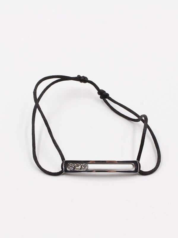 اسـوارة تيتانيوم messika اسود فضي