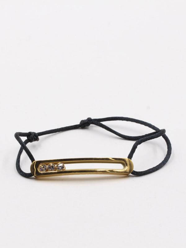 اسـوارة تيتانيوم messika اسود ذهبي