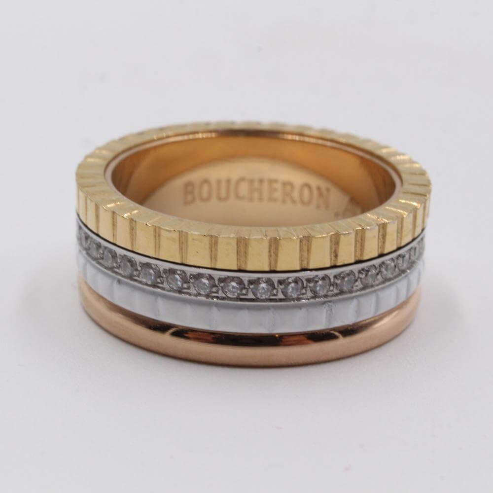 خاتم بوشرون سيراميك خواتم متوفر 3 لون ابيض ذهبي 6