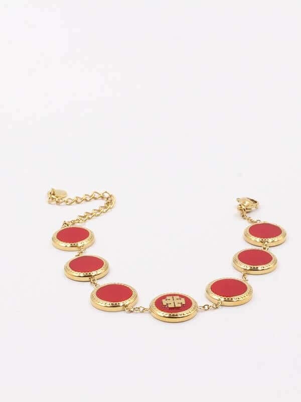 اسوارة توري بورش ملونه اسواره tory burch احمر