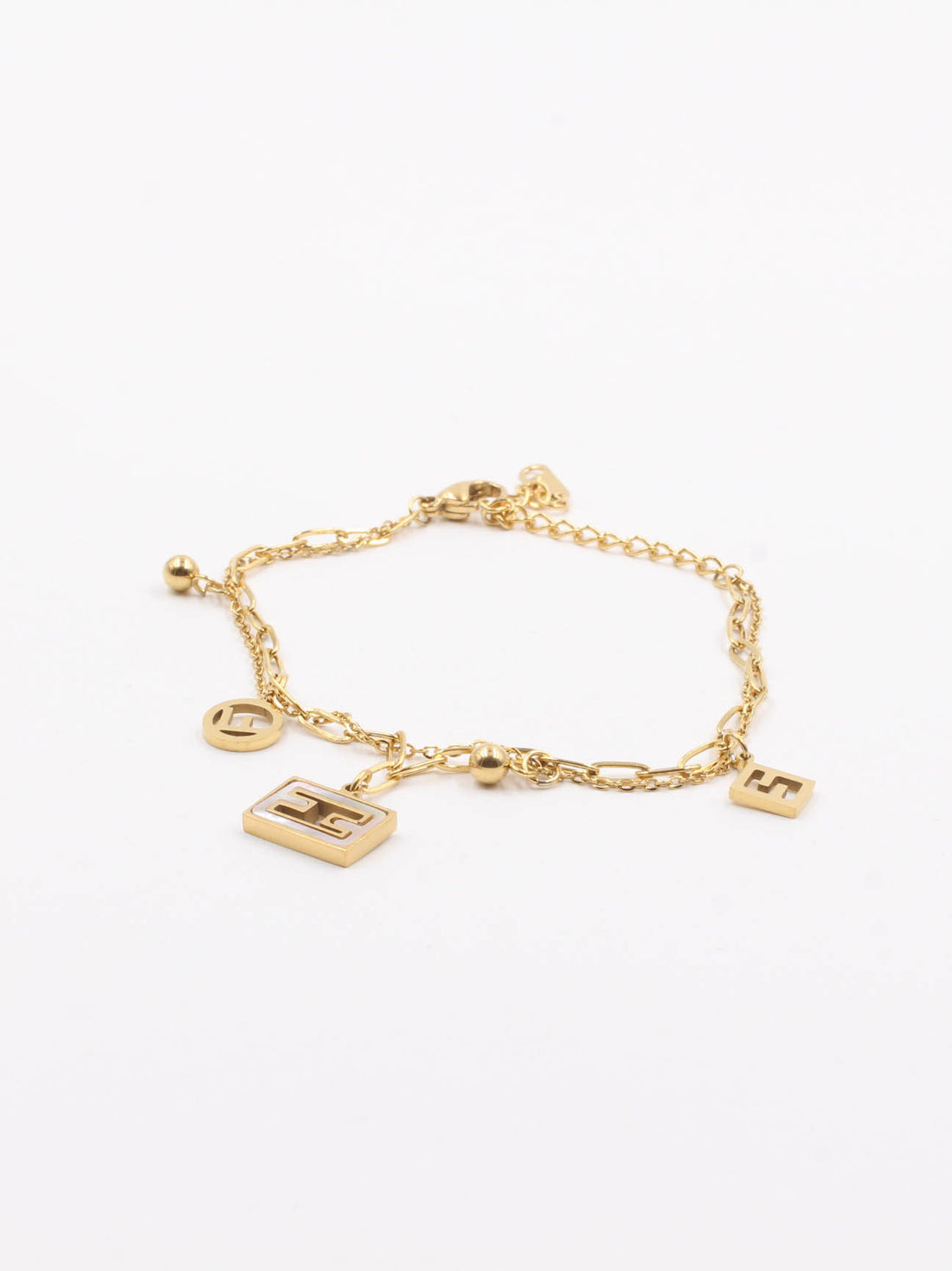 Fendi soft shell bracelet - أسوارة فندي ناعمة شيل اسواره fendi ذهبي