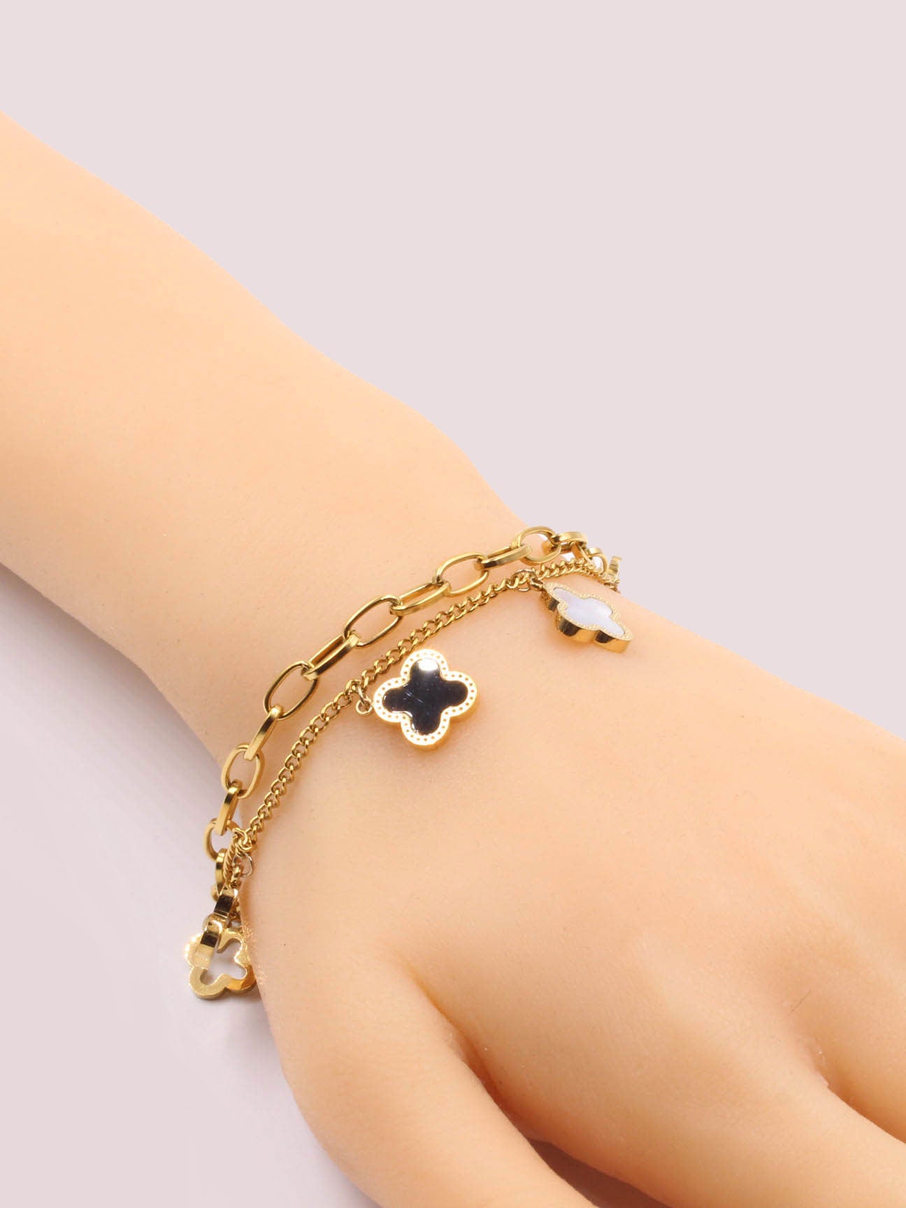 Van Kleipf soft bracelet, two layers - أسوارة فان كليبف ناعمة طبقتين اسواره van cleef