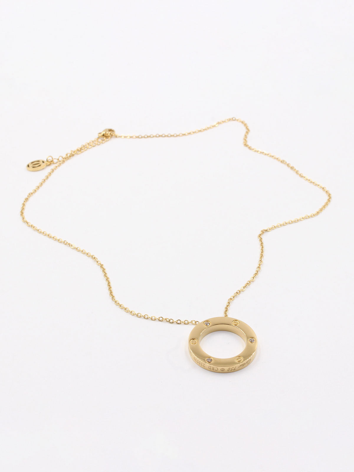 cartier round necklace - سلسال كارتير مستدير سلسال Jewel ذهبي
