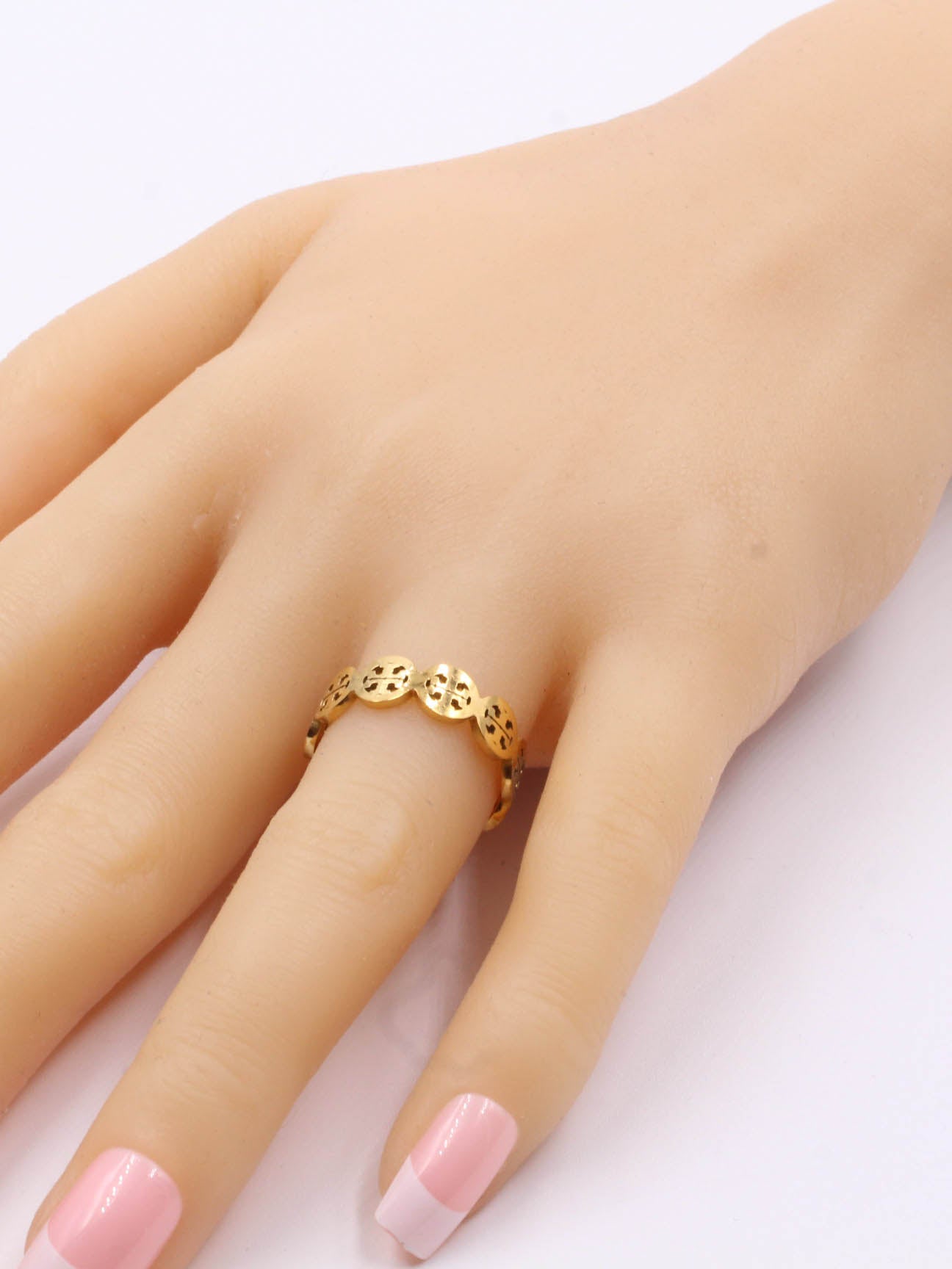 Tory Burch ring with circles - خاتم توري بورش بدوائر خواتم tory burch
