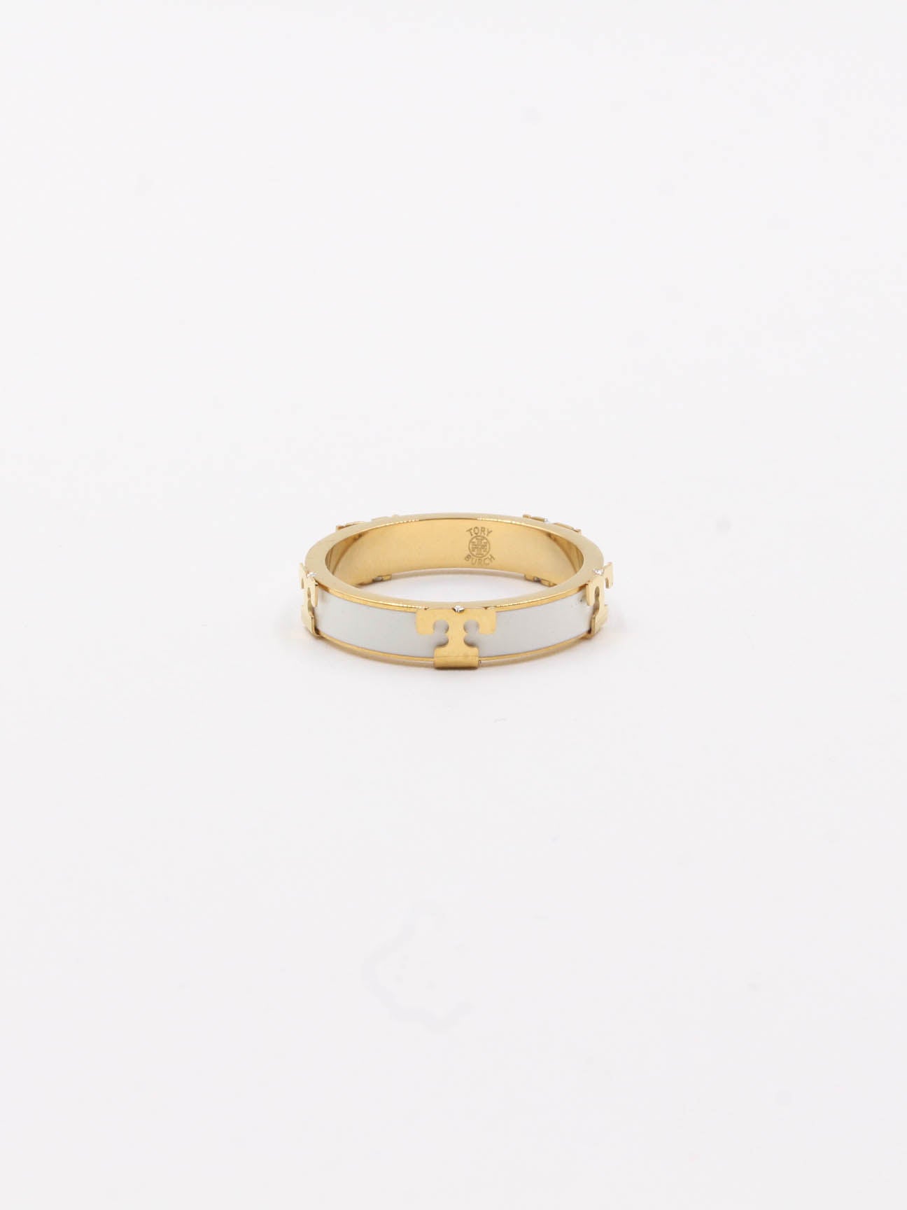 Tory Burch colored ring - خاتم توري بورش الملون خواتم tory burch ابيض ذهبي 6