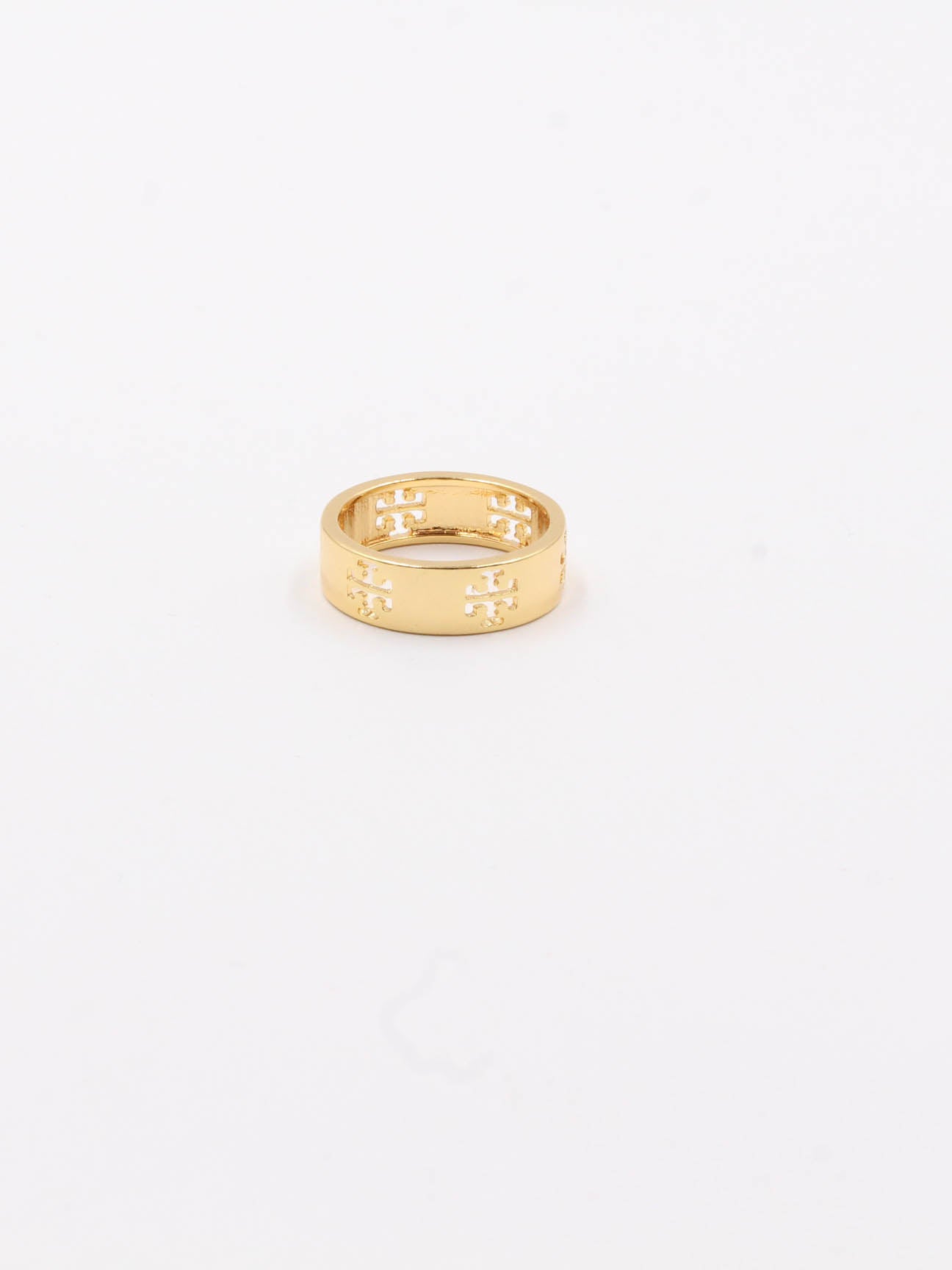 Tory Burch silver and gold ring - خاتم توري بورش فضي و ذهبي خواتم tory burch ذهبي 8